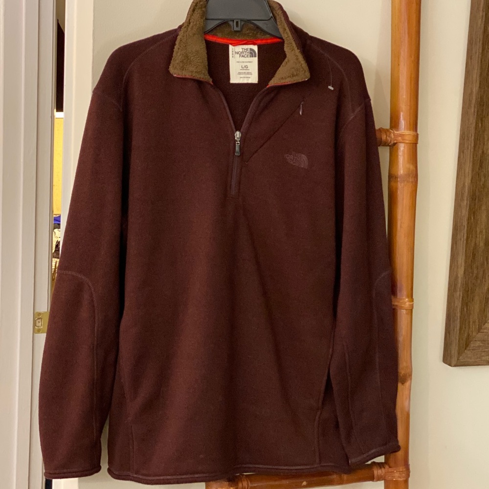 THE NORTHFACE 1/4 ZIP FLEECE PULLOVER LARGE JACKET